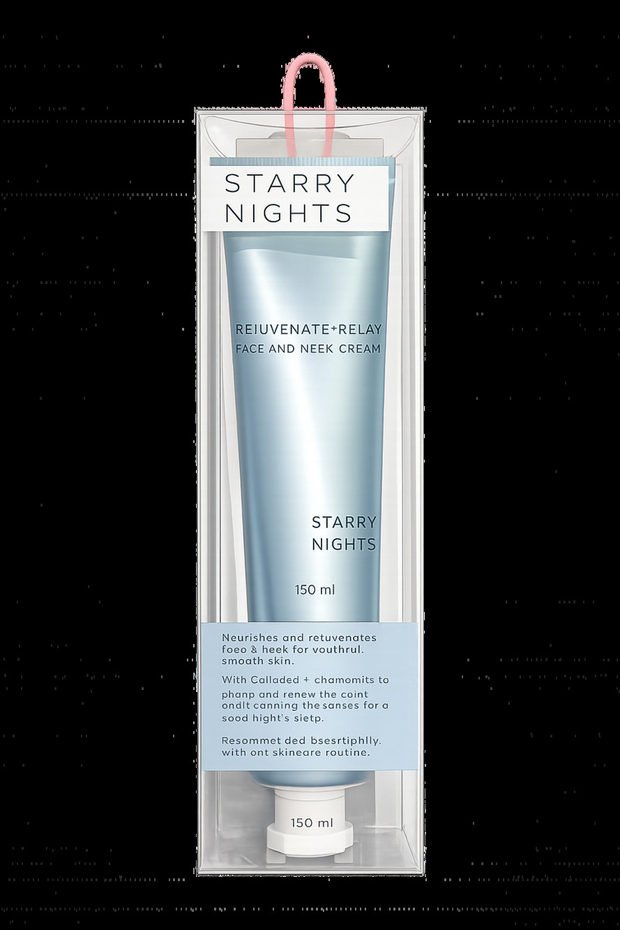 Sun + Moon Starry Nights Rejuvenate + Relax Face and Neck Cream 150ml